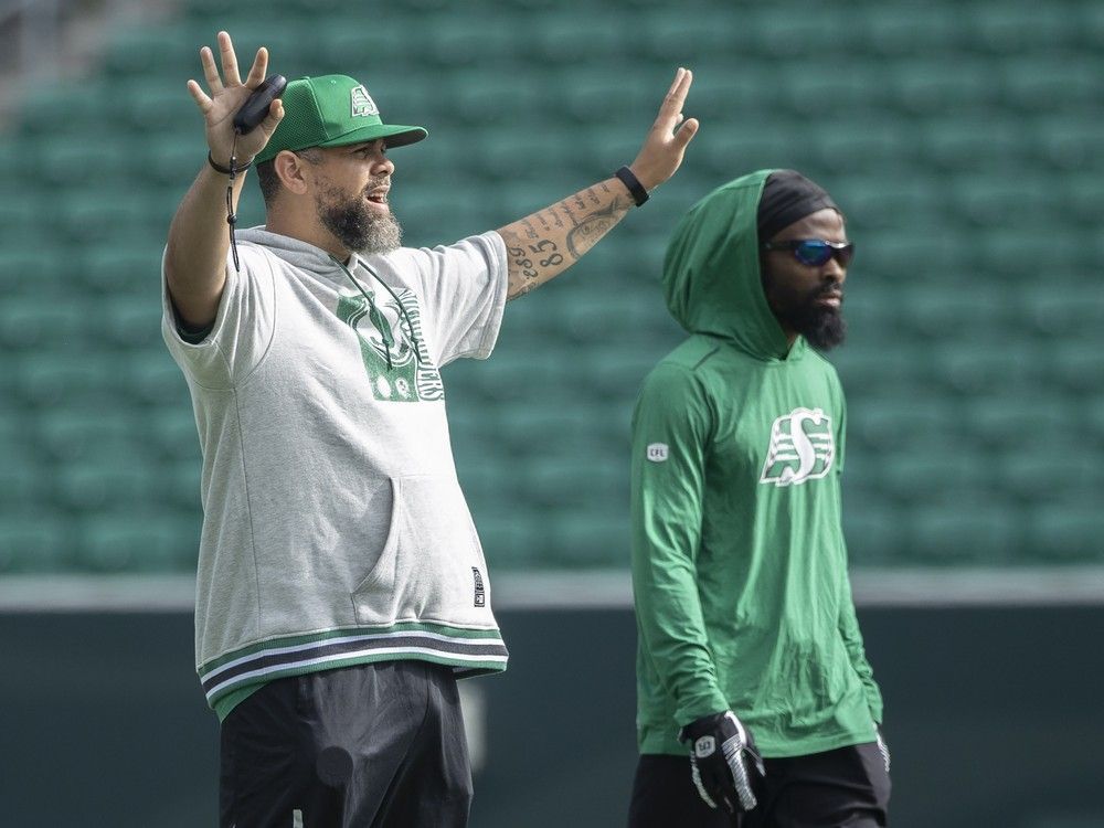 Saskatchewan Roughriders head coach Corey Mace