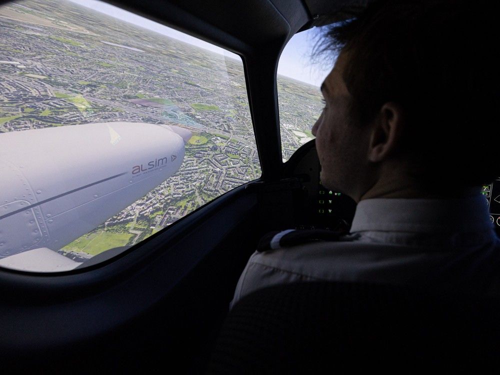 Sask Polytech flight simulator