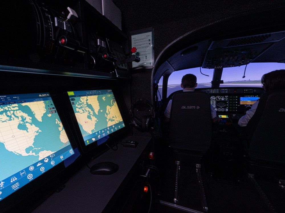 Sask Polytech flight simulator