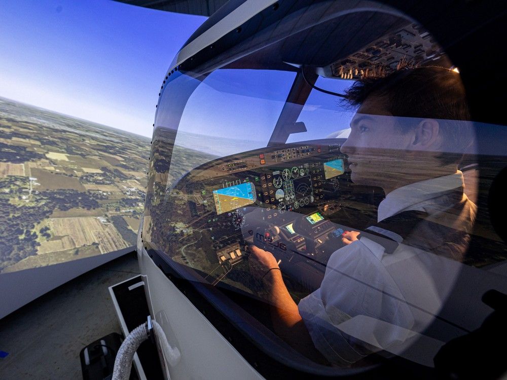 Sask Polytech flight simulator