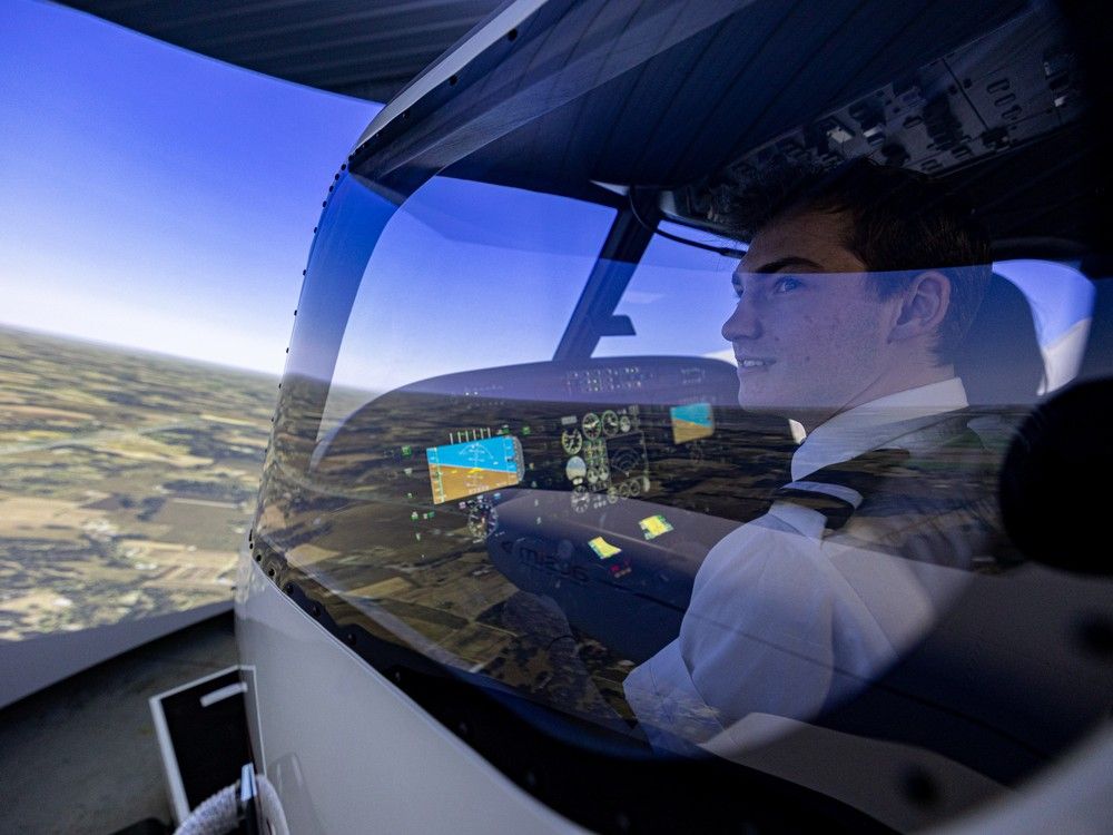 Sask Polytech flight simulator