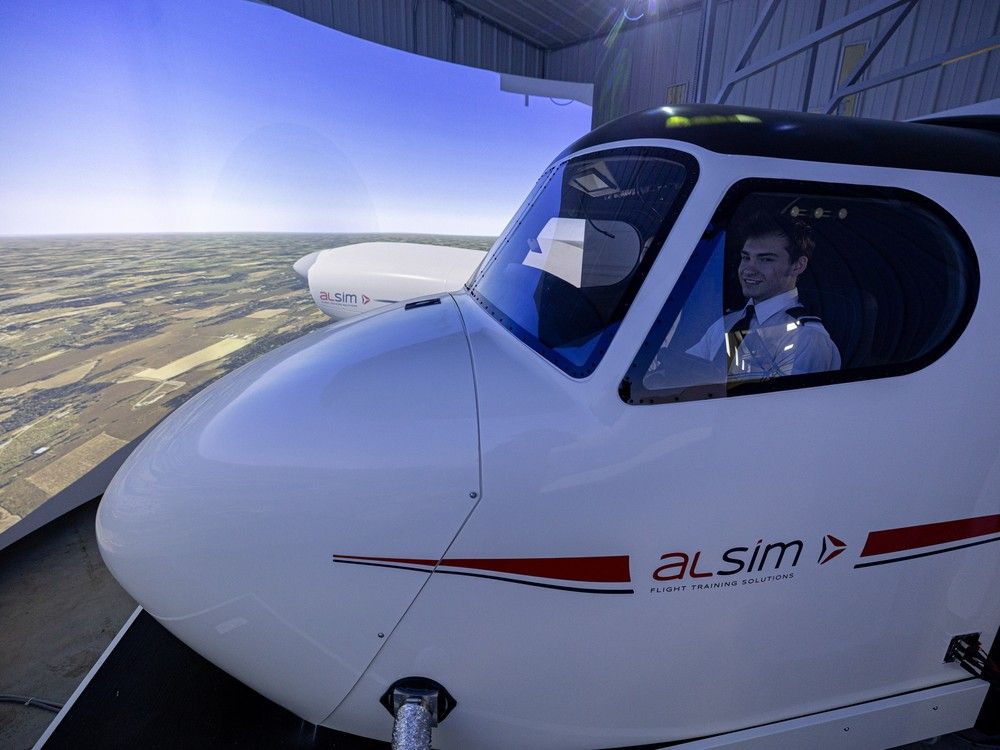 Sask Polytech flight simulator