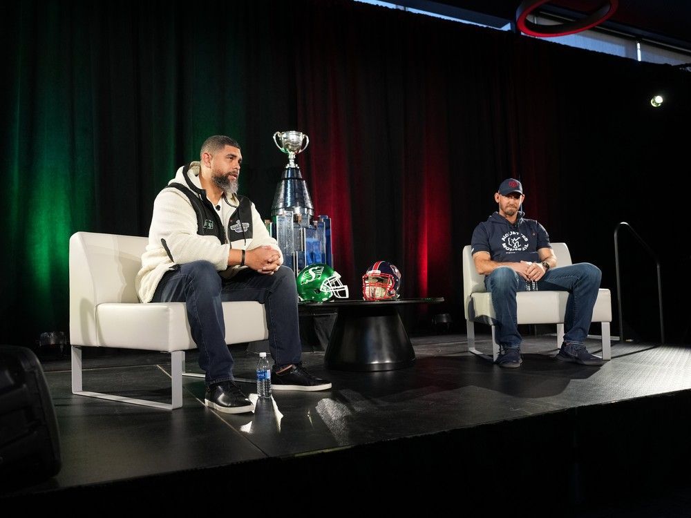 Roughriders' Mace is stoic, deep in thought; Alouettes' Maas is fiery, but calmer than he used to be