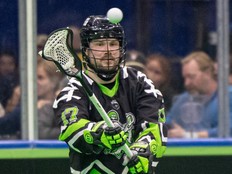 Robert Church becomes the all-time leader in games played for the NLL's Saskatchewan Rush