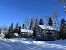 Lost Creek cabins in Prince Albert National Park.