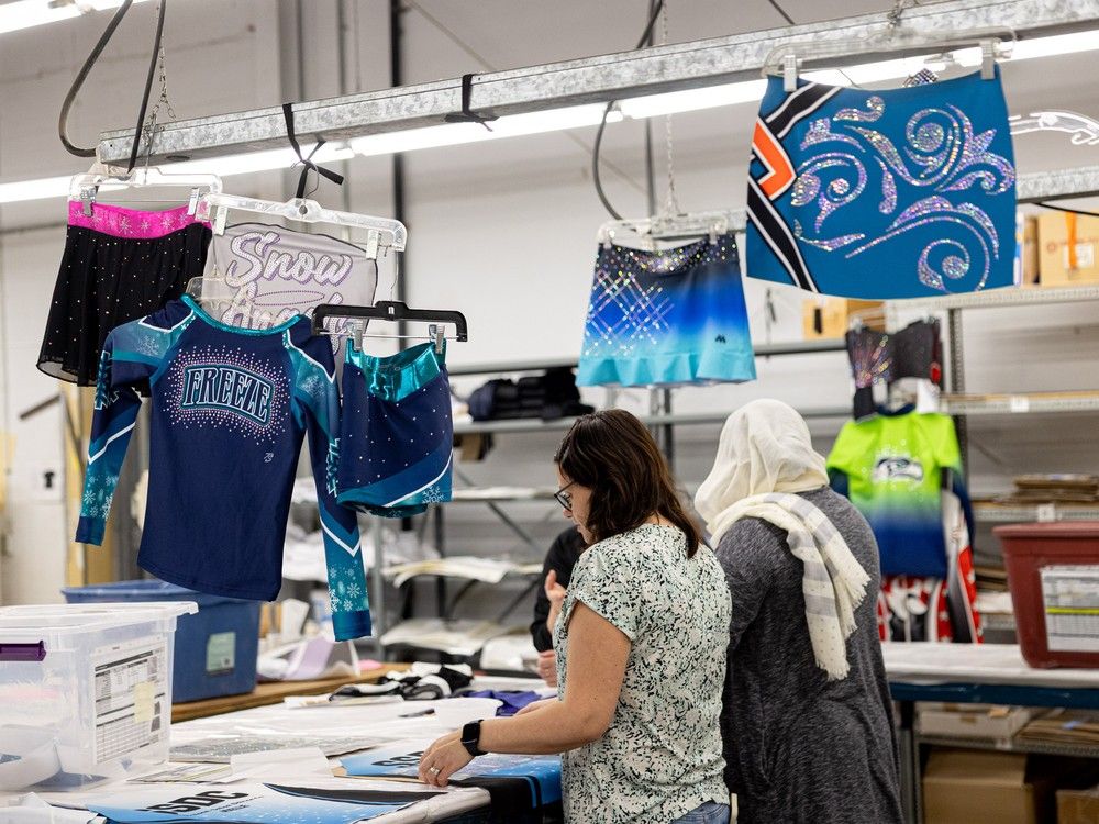 Despite pandemic challenges, Saskatoon's MEE Sports has become a go-to source for competitive cheerleading warm-up gear and uniforms.