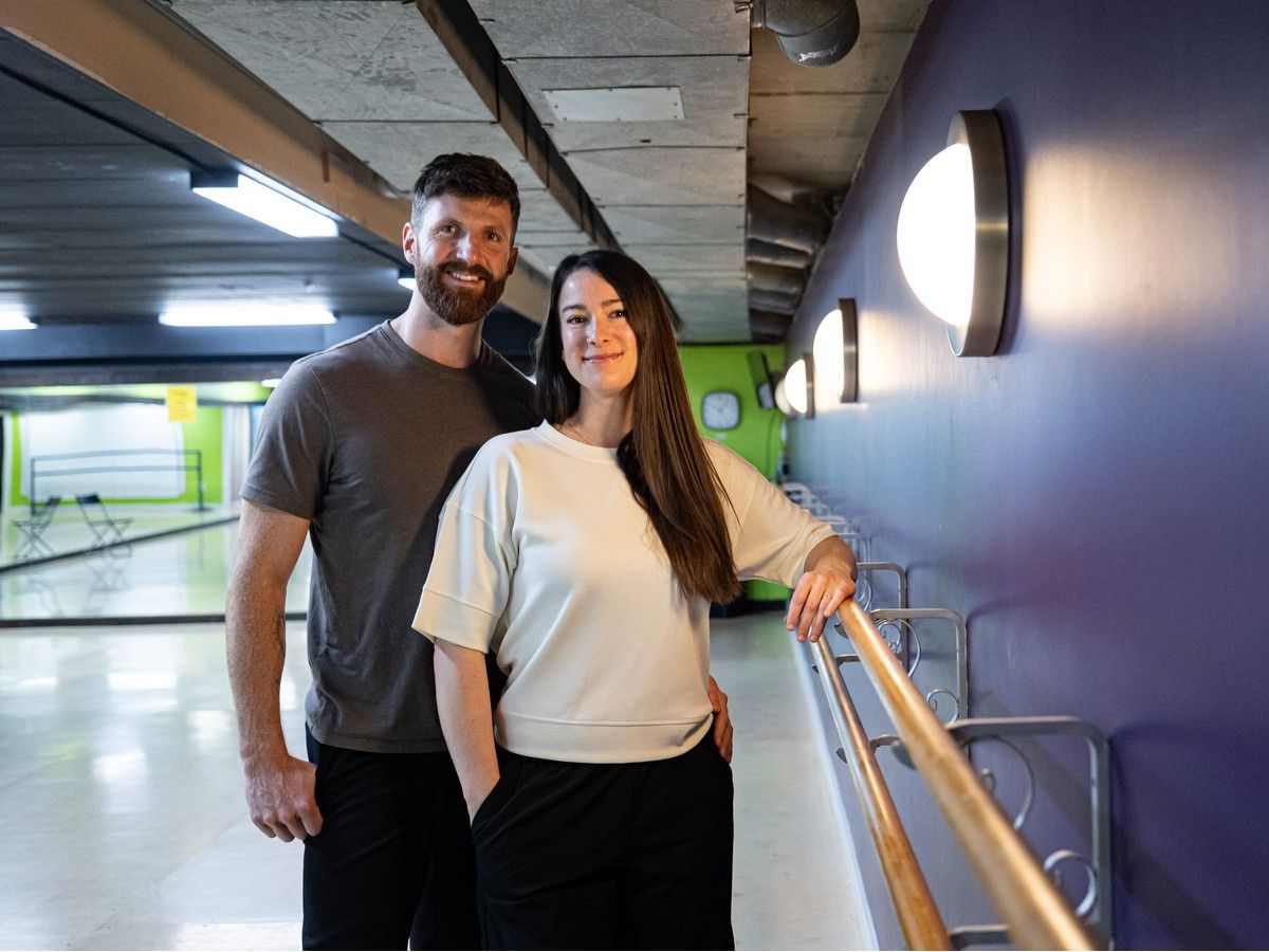 Katie and Lorne Jensen met while dancing and opened their own home studio together in 2019. Now, they’ve expanded into a new space in the Caswell Hill neighbourhood. Katie and Lorne Jensen met while dancing and opened their own home studio together in 2019. Now, they’ve expanded into a new space in the Caswell Hill neighbourhood.