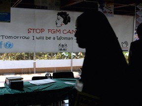 A woman attends an anti-FGM conference. Detroit is reportedly a hot bed of the illegal procedure.