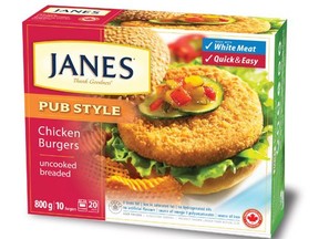 Janes Pub Style Chicken Bugers have been recalled over possible salmonella contamination.