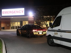 A man, 70, and woman, 76, were killed in separate shootings — one involcing police —  in the emergency department at Northumberland Hills Hospital in Cobourg, Ont. on Friday, Oct. 27, 2017.
