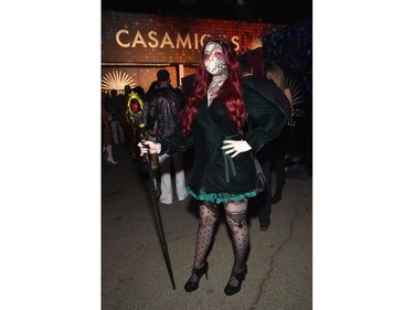 Michelle Trachtenberg attends Casamigos Halloween Party on October 27, 2017 in Los Angeles, California.  (Photo by Michael Kovac/Getty Images for Casamigos Tequila)