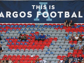 The Arogs aren't exactly packing them in at BMO Field (Dave Abel/Toronto Sun)