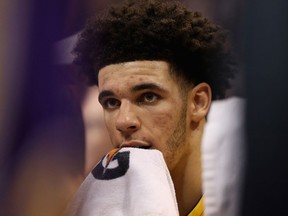 Lonzo Ball of the L.A. Lakers (Christian Petersen/Getty Images)