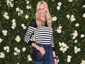 Claudia Schiffer attends the Balmain show as part of the Paris Fashion Week Womenswear Spring/Summer 2018 on September 28, 2017 in Paris, France. (Photo by Jacopo Raule/Getty Images for Balmain)