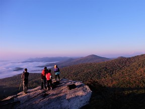 An early morning hike up Rough Ridge is a great way to start your day in North Carolina. JIM BYERS PHOTO