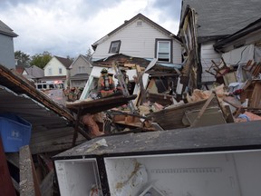 A man was rescued from a Hamilton house that collapsed on Tuesday, Oct. 24, 2017.