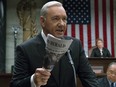 Kevin Spacey as Frank Underwood in a scene from House of Cards.