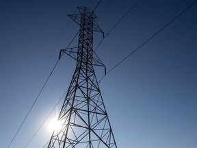 A hydro tower in Toronto.