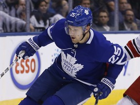 James van Riemsdyk of the Toronto Maple Leafs.  (MICHAEL PEAKE/Toronto Sun)