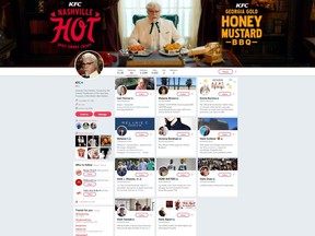 KFC follows 11 people on Twitter – six men named Herb and the five members of Spice Girls. (Twitter/KFC)