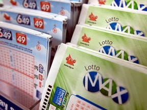 Lotto MAX and Lotto 649 tickets.  (Dave Abel/Postmedia Network)