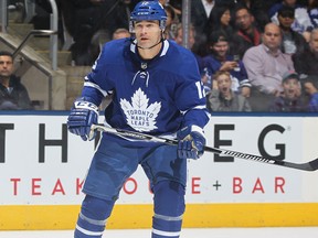 Patrick Marleau against the Detroit Red Wings on Oct. 18, 2017 (Getty)