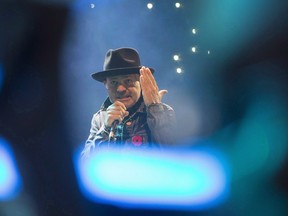 Gord Downie performs at WE Day in Toronto on Wednesday, October 19, 2016.