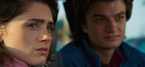 Natalia Dyer and Joe Keery in “Stranger Things.” (Supplied)