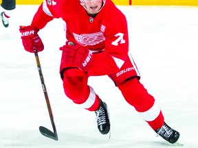Red Wings centre Dylan Larkin is off to a good start with six points. (Getty Images)
