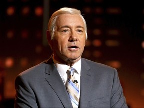 FILE - In this June 11, 2017, file photo, Kevin Spacey impersonates Johnny Carson at the 71st annual Tony Awards in New York. Spacey says he is "beyond horrified" by allegations that he made sexual advances on a teen boy in 1986. Spacey posted on Twitter that he does not remember the encounter but apologizes for the behavior. (Photo by Michael Zorn/Invision/AP, File)