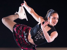 Kaetlyn Osmond of Canada performs on Oct. 29, 2017. (THE CANADIAN PRESS/Paul Chiasson)