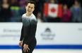 Patrick Chan skates his short program at the 2017 Skate Canada International ISU Grand Prix event in Regina, October 27, 2017. (GEOFF ROBINS/AFP/Getty Images)