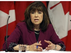 Auditor General of Ontario Bonnie Lysyk speaks at Queen's Park in Toronto.