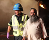 Baljinder Singh, 56, of Brampton, who faces two counts each of dangerous driving causing death and criminal negligence causing death, is seen here following a crash that killed two people on Hwy. 401 in Port Hope on Aug. 3, 2017.