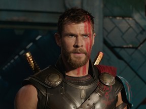 Chris Hemsworth as Thor in Marvel Studios' Thor: Ragnarok. (Credit: Teaser Film Frame)