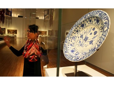 Artifacts from Spain to China are on display in the permanent collection at the Aga Khan Museum on Thursday October 12, 2017. Influences from Chinese artists are evident on a bowl used in Iran. Veronica Henri/Toronto Sun/Postmedia Network
Veronica Henri, Veronica Henri/Toronto Sun