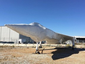 The only full-sized replica of the Avro Arrow has been left to decay at the which now lives in the Air Transat compound in Mississauga. (MICHAEL PEAKE, Toronto Sun)