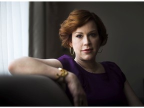Molly Ringwald poses for a photograph after talking about her new television series "Raising Expectations," in Toronto on Monday, April 25, 2016. THE CANADIAN PRESS/Nathan Denette