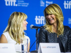 Reese Witherspoon (left) and  Laura Dern during the press conference for the movie - Wild - at the TIFF Bell Lightbox during the Toronto International Film Festival in Toronto on Monday September 8, 2014. (Ernest Doroszuk/Postmedia Network)