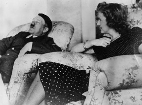 Hitler and gal pal Eva Braun. He would often collapse after one of his freakouts, his personal chef wrote. in letters to her sister. GETTY