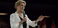Premier Kathleen Wynne addresses questions from the public during a town hall meeting in Toronto on Nov. 20.