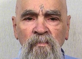 This Oct. 8, 2014 photo provided by the California Department of Corrections shows Charles Manson.