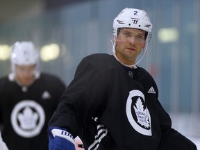 Toronto Maple Leafs defenceman Ron Hainsey skates during practice on Nov. 17, 2017