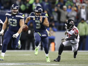 Russell Wilson and the Seattle Seahawks take on the San Francisco 49ers this Sunday. (GETTY IMAGES)