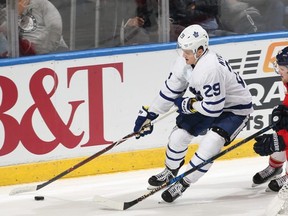 William Nylander of the Toronto Maple Leafs against the Florida Panthers on Nov. 22, 2017