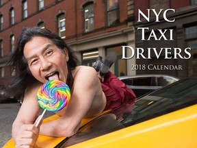 The cover of the 2018 NYC Taxi Drivers calendar. (The NYC Taxi Drivers Calendar/nyctaxicalendar.com)