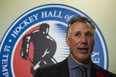 2017 Hockey Hall of Fame inductee Dave Andreychuk speaks to reporters after a news conference in Toronto on Friday. (THE CANADIAN PRESS)