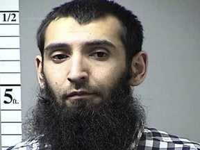 Sayfullo Saipov. (St. Charles County, Mo. Department of Corrections/KMOV via AP)