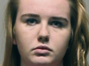 This booking photo released Wednesday, Nov. 1, 2017, by the West Hartford Police Department shows University of Hartford student Brianna Brochu.