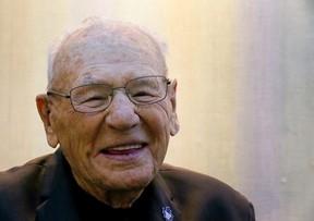 Leafs Legend and Hall of Fame Stanley Cup winner Johnny Bower celebrates his 93rd birthday at the Mandarin Restaurant in Mississauga on Wednesday November 8, 2017. Dave Abel/Toronto Sun/Postmedia Network